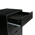 thumbnail image 3 of Office File Cabinets Wooden File Cabinets for Home Office Lateral File Cabinet Wood File Cabinet Mobile File Cabinet Mobile Storage Cabinet Filing Storage Drawer by Naomi Home-Color:Distressed Black, 3 of 12