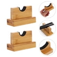 thumbnail image 1 of OULII 1 Pair of Bamboo Desktop Bat Holder Baseball Bat Display Stand Natural Texture for Home Use, 1 of 8