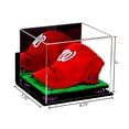 thumbnail image 2 of Versatile Acrylic Display Case - Small Rectangle Box with Mirror, Wall Mount, Purple Risers and Turf Base 8.75" x 7.75" x 7" (V21), 2 of 3