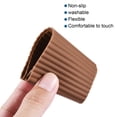 thumbnail image 4 of Uxcell Silicone Protective Anti-slip Bottom Mug Cup Sleeve Water Bottle Boot Brown 4 Pack, 4 of 5