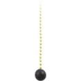 Hyper Tough 3ft Pull Chain Extension with Wooden Ball, Brass, 0.04lbs