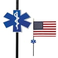 thumbnail image 2 of Allied EMS Veteran Grave Marker With 30 Inch Tall American Cemetery Flag, 2 of 5