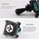 thumbnail image 2 of Monolever Joystick Switches with Push Button 2 4 8 Way Reset Momentary Toggle Cross-Rocker Switches SCV4-YQ-05R2G, 2 of 5