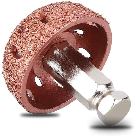 Tire Buffing Wheel, 1.5" Dome Buffing Wheel Tire Patch Tire Buffing Kit 3/8"-24 Thread" With Linking Rod