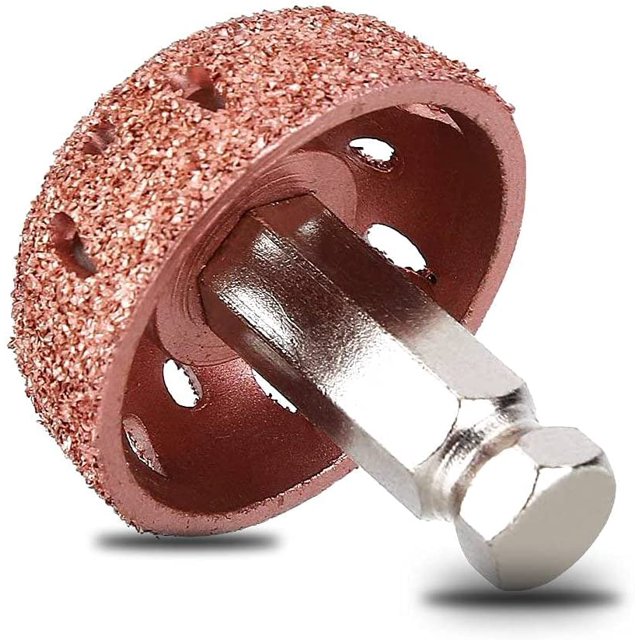 Tire Buffing Wheel, 1.5" Dome Buffing Wheel Tire Patch Tire Buffing Kit 3/8"-24 Thread" With Linking Rod