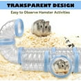 thumbnail image 3 of 8PCS Syrian Hamster Tube Set,Transparent Pet Cage Curvy Tunnel Kit DIY Dwarf Hamster Toy Tube Small Animal External Accessories Adventure Pipe for Mice Rat, 3 of 6