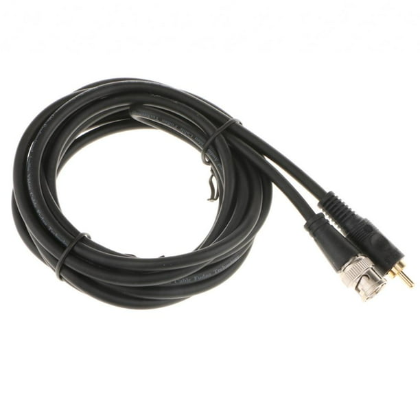 Convertidor Bca RC Macho Bc Macho a RCA Coaxial RF Bnc 3 metros