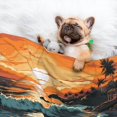 thumbnail image 3 of Yiaed Serene Ocean Sunset Print Dog Blankets-Cat Blanket Washable for Couch Protection,Puppy Blanket, Soft Plush Reversible Throw Furniture Protector-, 3 of 8