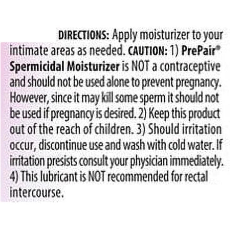 Forplay PrePair Spermicidal Lubricant, Water-Based, Condom-Compatible, 2.4oz Bottle, Unisex - Walmart.com Forplay PrePair Spermicidal Lubricant, Water-Based, Condom-Compatible, 2.4oz Bottle, Unisex - Walmart.com