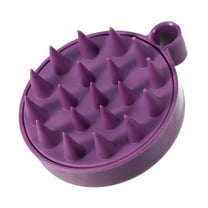 Unique Bargains Scalp Massager Hair Care Scalp Massager Shampoo Brush 3.62"x3.07"x1.38" Massager Tools Purple