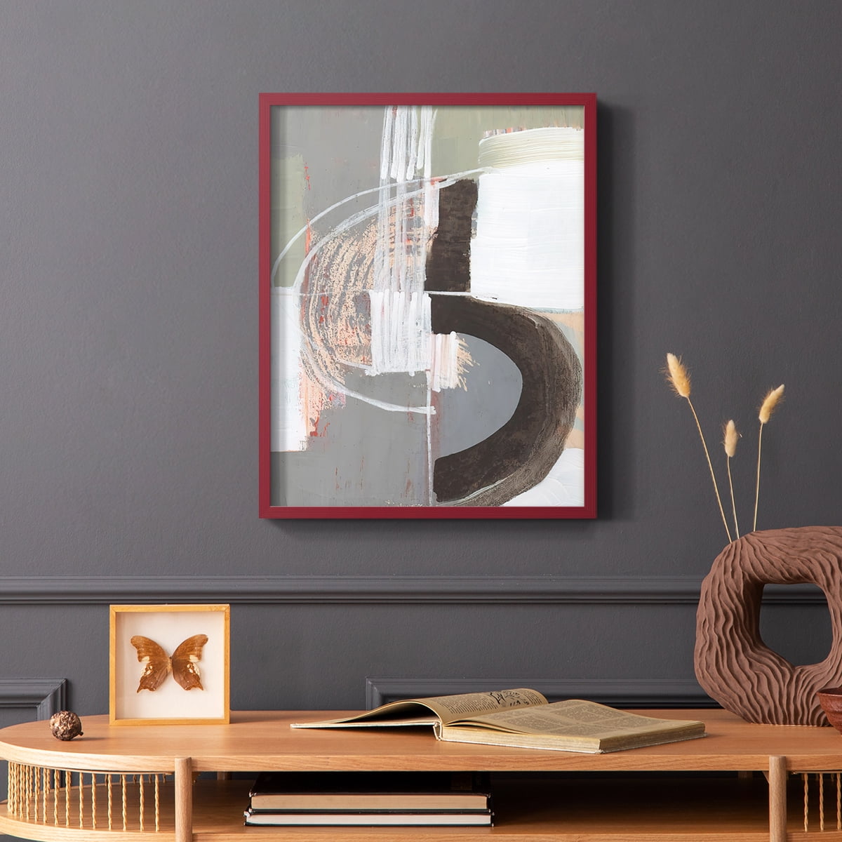 Arching Neutrals III in Paper Solid Wood 11 x 14 Framed Print