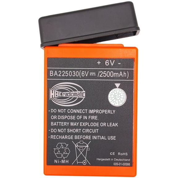 6V 2100mAh BA225030 Ni-Mh Rechargeable Battery HBC Radiomatic Battery BA225030 for HBC Crane Remote Control Pump Truck Battery