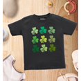 thumbnail image 4 of Shop4Ever Shamrock Green Clovers St. Patrick's Day Toddler's Cotton T-Shirt 4T Green, 4 of 6