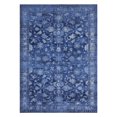 thumbnail image 2 of Geetinfly 2*6FT Area Rugs 1200Gsm 100% Polyester Rug 350Gsm Velvet Weight Pearl Velvet Washed Back Folding Simulation Printed Carpet Xm-Persia-Falling Flowers Blue tint, 2 of 8