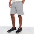 thumbnail image 3 of JERZEES Men's NuBlend Fleece Shorts with Pockets, Cotton/Poly Blend, Athletic Heather, 3-Pack, S-3XL, 3 of 5
