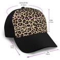 thumbnail image 2 of Naloa Leopard Print-1 Adult adjustable Print Baseball Hat, Patchwork curved brim baseball capfor Men and Women, One Size, 2 of 5