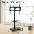 thumbnail image 5 of TV Stand with Power Outlet 360° Swivel TV Cart for 32-75 Inch TVs Height Adjustable Portable TV Stand On Wheels up to 110lbs, 5 of 8