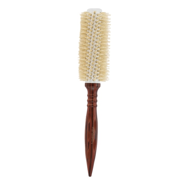 1 Pc Peine Rizado Cómodo para Mujeres para Cabello Rizado, Grueso y Lacio, Tubo de Aluminio de Madera Blanca y Marrón