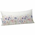 thumbnail image 2 of Spring Floral Body Pillow Covers 20"x54", Watercolor Summer Botanical Flowers Soft Brushed Microfiber Breathable Throw Pillow Covers, Pillowcase with Zipper for Couch Sofa Bedroom Living Room, 2 of 9