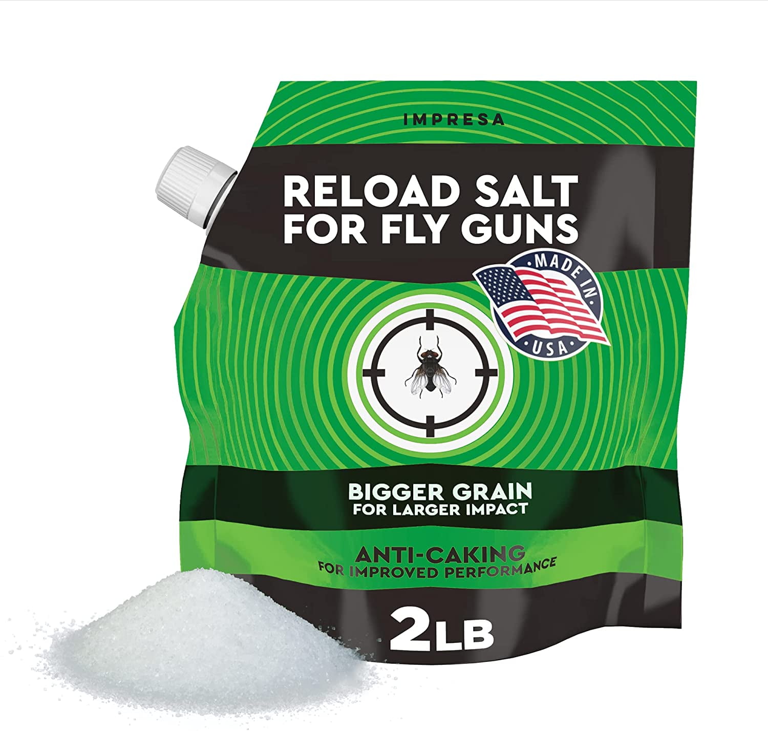 Impresa 2 lbs. Fly Salt for Fly Shooters Made in the USA