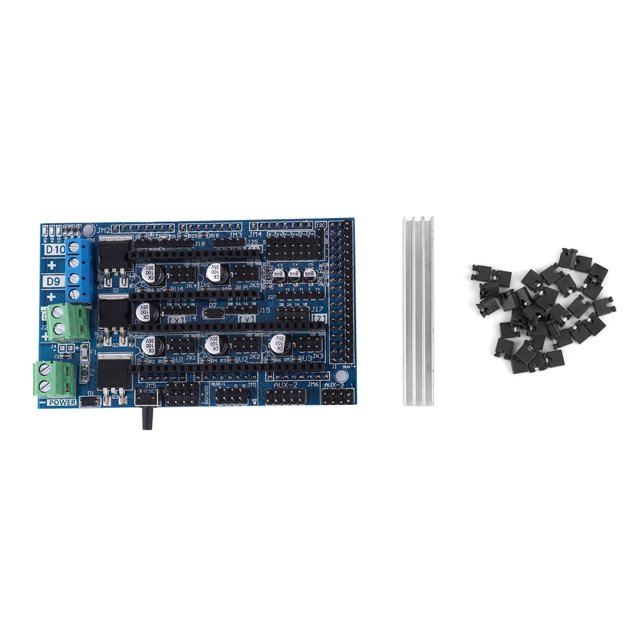 Placa de control de impresora 3D Ramps1.6 con placa de disipación de calor y kit de puerto de conexión