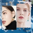 thumbnail image 5 of 4 Styles 16Pcs Cubic Zirconia Stud Earring Findings 18K Gold Plated Brass Post Earrings Findings with Loop for DIY Jewellery Making, 5 of 6