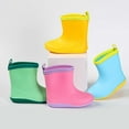 thumbnail image 4 of Gelikeya Rain Boots for Girls Cartoon Dinosaur Soft and Breathable Rain Shoes Back To School Shoes (Blue, Size 10-10.5 Years), 4 of 5