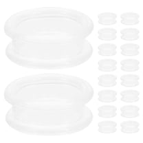 WEUVEB 18Pcs Silicone Thumb Inserts Grips for Barber Swivel Shears and Pet Grooming Scissors