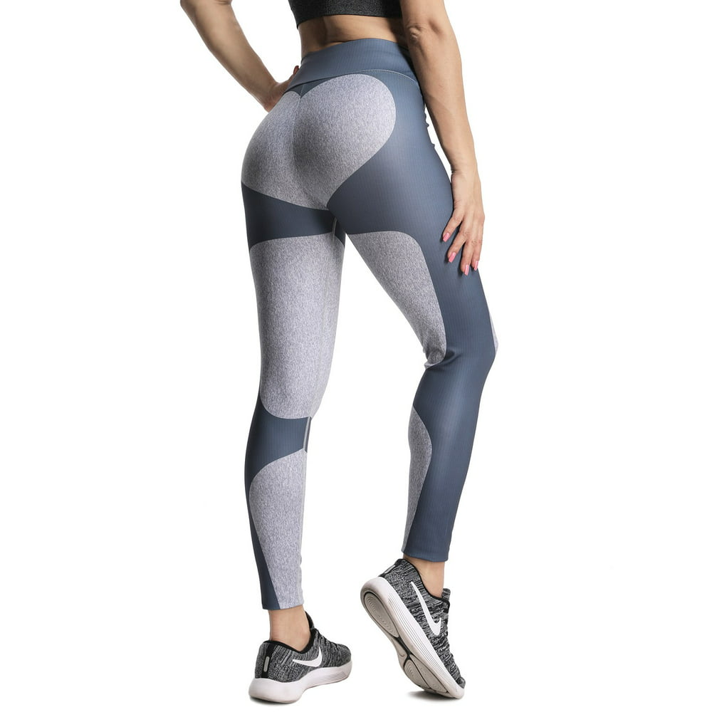 Seasum Seasum Women S High Waist Yoga Leggings Printed Tummy Booty Yoga Pants Workout Running