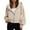 X011-Khaki, variant on SAATLERI Zip Up Hoodie Women Cropped Oversized Full Zip Sweatshirt with Thumb Hole and Pocket Collared Fall Fashion Y2k Tops 2025