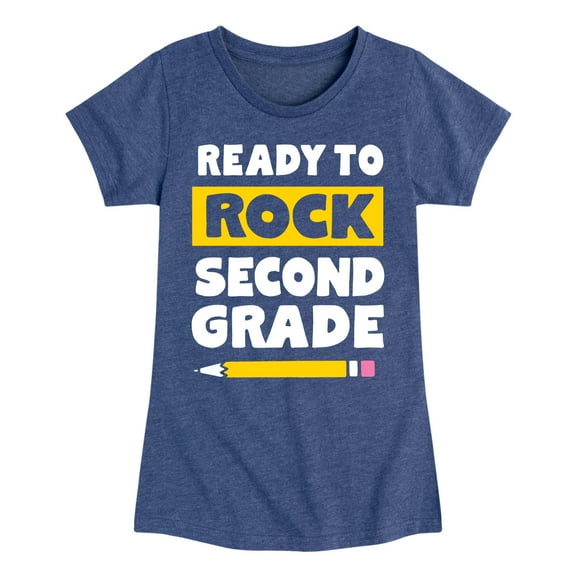 Instant Message - Ready To Rock Second Grade - Toddler And Youth Girls Short Sleeve Graphic T-Shirt