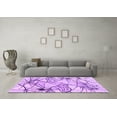 thumbnail image 3 of Ahgly Company Indoor Square Abstract Purple Contemporary Area Rugs, 4' Square, 3 of 4