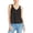 Black, variant on RACHEL ROY Womens Black Slitted Polka Dot Sleeveless V Neck Tank Top Size: XS