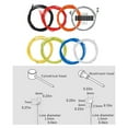 thumbnail image 4 of Cable de freno Naiovety de PVC resistente al calor y al agua Naranja, 4 of 6