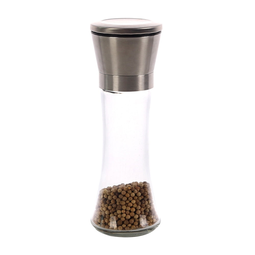Manual Salt Pepper Spice Mill Grinder Ceramic Core Barbecue Glass