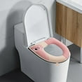 thumbnail image 4 of Toilet Seat Cushion, Little Bears Design, With Adhesive Buckle Handle, Soft Material, Comfortable Stylish, Easy to Clean, Fits Standard Seats, Protective Barrier, Home Office Use, 4 of 9