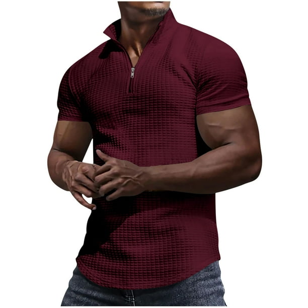 pstuiky camisetas de hombre, Camiseta deportiva informal con capucha de manga corta ajustada para hombre ropa de hombre l