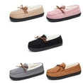 thumbnail image 4 of Women Moccasin Slippers Memory Foam Indoor & Outdoor House Slippers Cozy Bedroom Shoes, 4 of 9