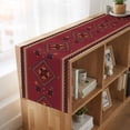 thumbnail image 6 of Table Runners 60 Inches Long Dress Scarves, Red Farmhouse Kitchen/Dining Table Runner, Small Coffee Tablerunners, Boho Vintage Ethnic Tribe Abstract Art Retro 13x60 Inch, 6 of 9