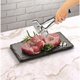 thumbnail image 4 of Pinzas para bistec, pinzas de cocina, pinzas para pescado frito de acero inoxidable para una fácil limpieza y seguridad alimentaria, voltea huevos de filete de hamburguesa, 4 of 5