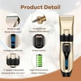 thumbnail image 4 of MICHPONG Professional Dog Grooming Kit - 5 Speed Dog Clipper for Grooming, Cordless Electric Dog Trimmer with Adjustable Clipper Comb & Detachable Blades,Shaver for Dogs Cats Pets Animals, 4 of 7