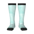 thumbnail image 2 of Lsque Blue Bright Printed Crew Socks Men's Women's LightWeight Thin Casual Calf Socks ,Knee High Socks,Cotton Socks, 2 of 9