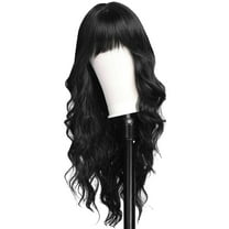 Hair Tracks Women'S Change Long Curly Hair Fiber Headgear Water Shape Full of Personality Long Water Wavy Wig Trippy Hair Bundles Weiweigg A