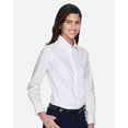 thumbnail image 2 of Harriton M600W Women's Long Sleeve Oxford Dress Shirt-White-M, 2 of 5