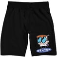 thumbnail image 6 of Dexter's Laboratory Boy Genius Men's Black Sleep Pajama Shorts-Large, 6 of 7
