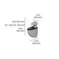 thumbnail image 5 of Dolle Jam 3 in. H X 1 in. W X 1.6 in. D Silver Metal Shelf Clips, 5 of 6