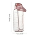 thumbnail image 2 of ACDANC 2026 New 64Oz Water Bottle with Time Marker - Cute Clear Sports Water Bottle with Straw & Handle,Half Gallon Motivational Water Jug for Gym,Fitness & Outdoor Activities - Leakproof Bpa-Free, 2 of 4