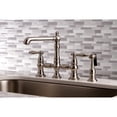 thumbnail image 2 of Kingston Brass KS7278ALBS Kitchen Faucet with Side Sprayer, Brushed Nickel, 2 of 5