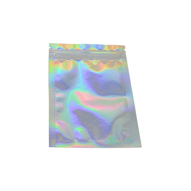 100 Pieces Foil Pack Bag Home Leakproof Sealing is made Cosmetic Powder Package Bags Wrapping Accessory Holding Pouch Shiny 14x20cm