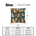 thumbnail image 5 of Squirrel Luxurious Velvet Throw Covers Pillow Inserts - Set of 2 Throw Pillows with Unique Patterns - 16x16, 18x18, 20x20 Inches for Home Decor and Gifts, 5 of 6